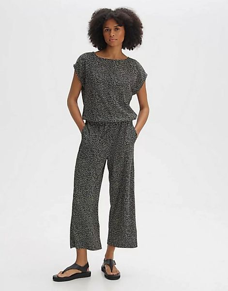 OPUS Jumpsuit Melti spot Wide mittlere Bundhöhe verkürzte Länge Jersey günstig online kaufen