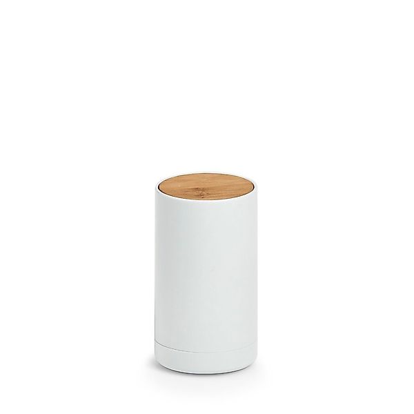 Zeller Present Badaccessoire-Set Wattestäbchen-Spender, Kunststoff/Bambus, günstig online kaufen