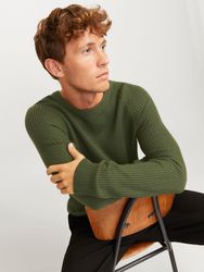 Jack & Jones Rundhalspullover JJPANNEL KNIT günstig online kaufen