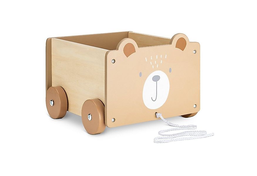 Navaris Dekoobjekt Spielzeugkiste mit Rädern - Aufbewahrung - 26,4x20x25,8c günstig online kaufen