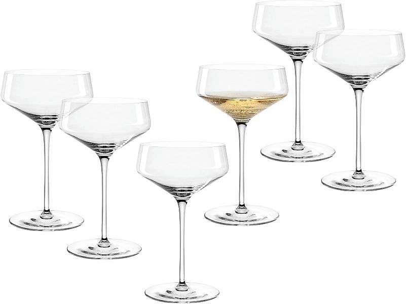LEONARDO Champagnerglas »Champagnerschale PUCCINI, 350 ml, 6er-Set«, (Set, günstig online kaufen