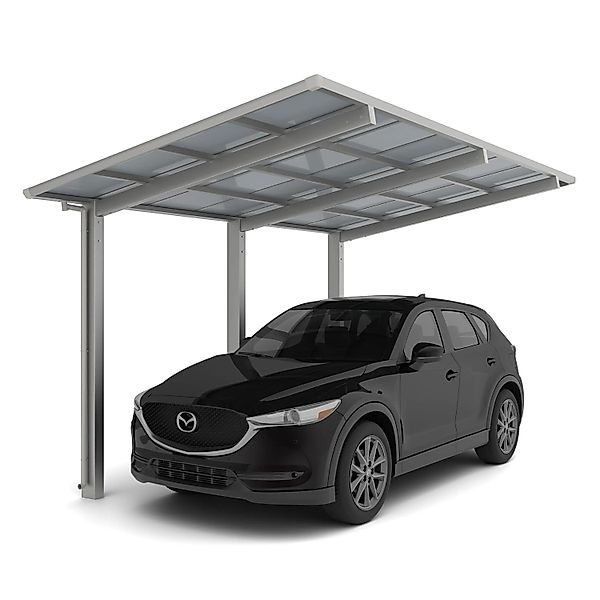 Ximax Alu Einzelcarport Linea Typ 110 Edelstahl-Look 273 x 556cm Sonderfert günstig online kaufen