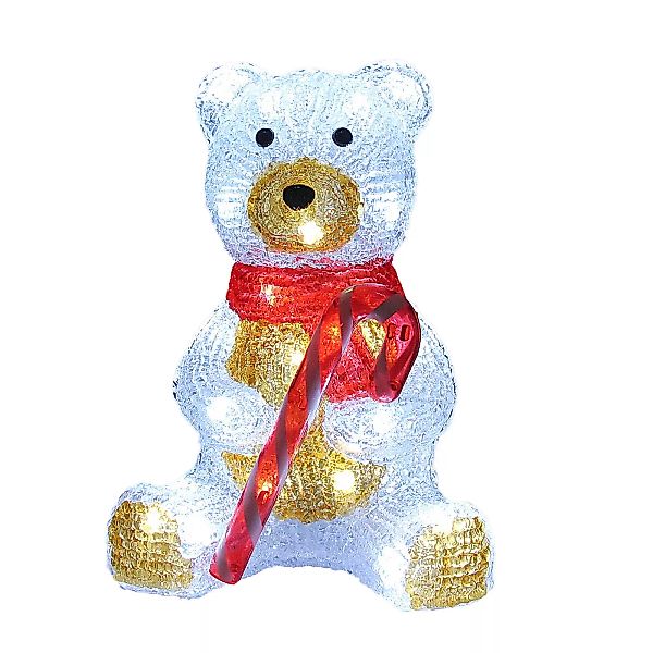 LED Acryl Figur Weihnachten Teddy sitzend günstig online kaufen