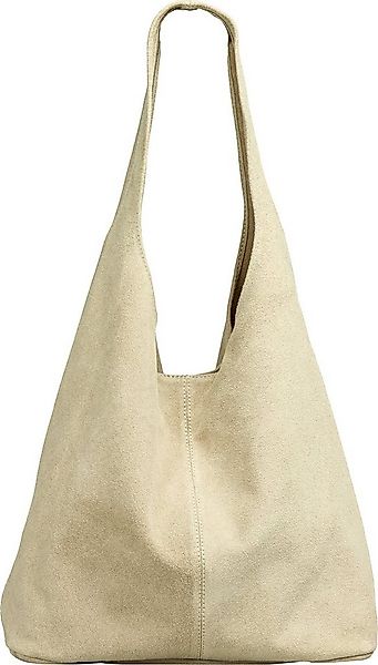 Caspar Schultertasche große Damen Wildleder Tasche Hobo Bag - CLASSIC LINE günstig online kaufen