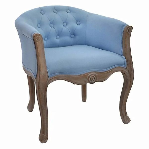 Sessel Dkd Home Decor Blau Polyester Holz (58 X 56 X 69 Cm) günstig online kaufen