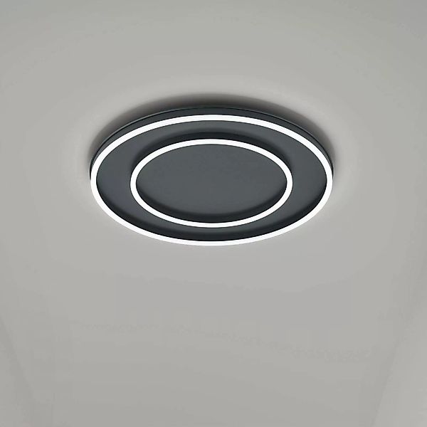Helestra Sona LED-Deckenleuchte, schwarz, Ø 59 cm günstig online kaufen