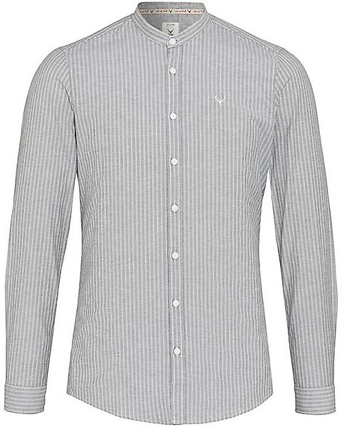 Pure Langarmhemd Stehkragenhemd Slim Fit günstig online kaufen