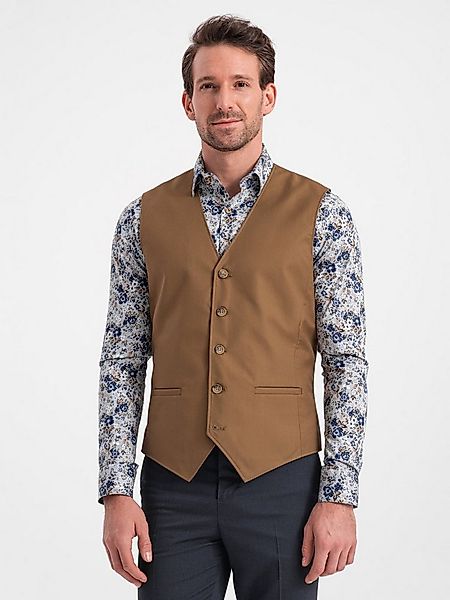 OMBRE Anzugweste Herren Anzugweste ohne Revers günstig online kaufen