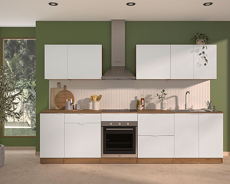 Gami Küchenzeile »300 cm breit EDEN ohne E-Geräte« mit melaminbeschichteter günstig online kaufen