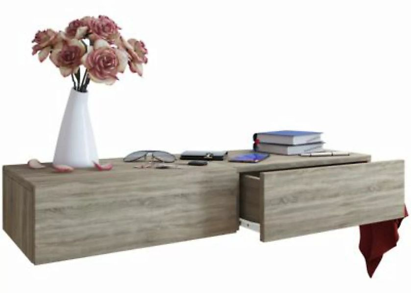 VCM Holz Dielenmöbel Flurregal Dekoregal Wandboard Wandregal Wandschublade günstig online kaufen