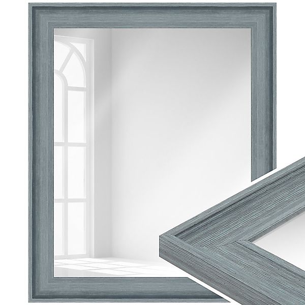WANDStyle Wandspiegel H230, Blaugrau, aus Kunststoff günstig online kaufen