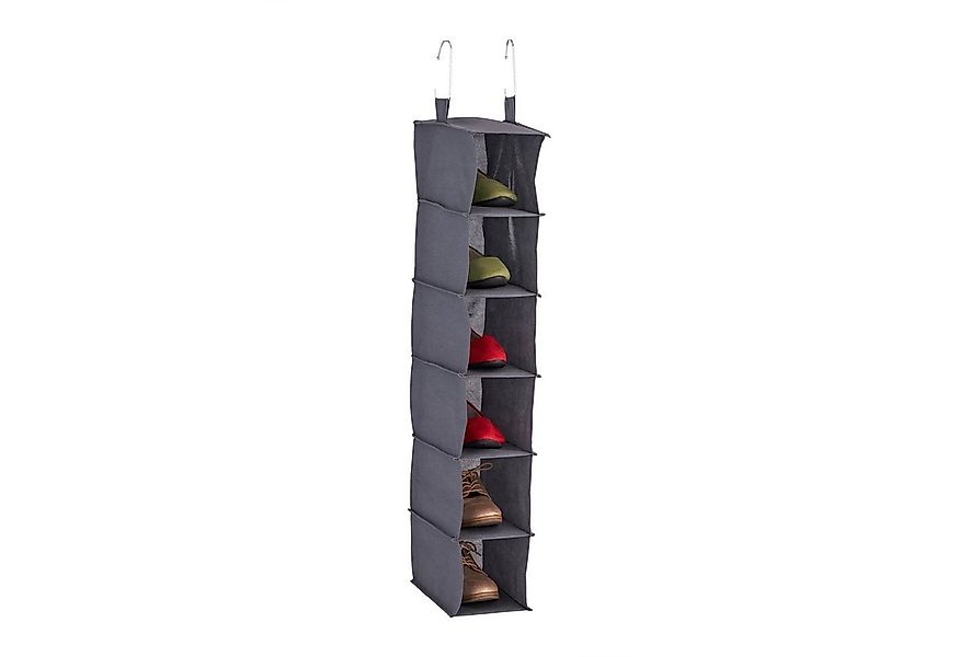 relaxdays Hängeregal Kleiderschrank schmal, grau günstig online kaufen