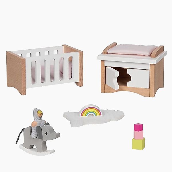 goki Puppenhausmöbel Puppenmöbel Style, Babyzimmer (packung, günstig online kaufen