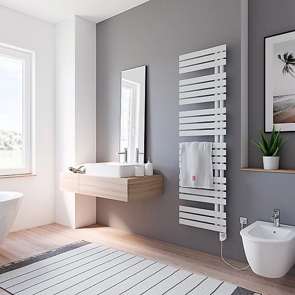 Schulte Badheizkörper Breda steckerfertig + Heizstab 3 R Alpinweiß 169 x 50 günstig online kaufen