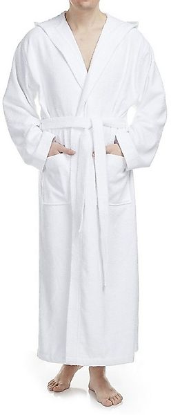 Arus Herrenbademantel mit Kapuze, 100% Baumwolle, extra lang, für Spa & Zuh günstig online kaufen