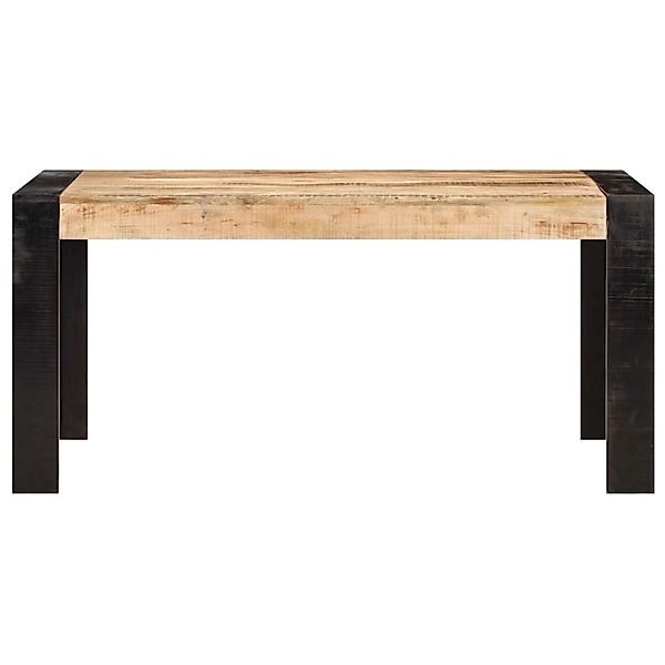 vidaXL Esstisch 160x80x76 cm  raues Mango-Massivholz günstig online kaufen