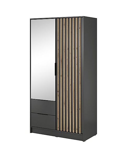 Compleo Kleiderschrank LISA Drehtürenschrank mit Lamellen, günstig online kaufen