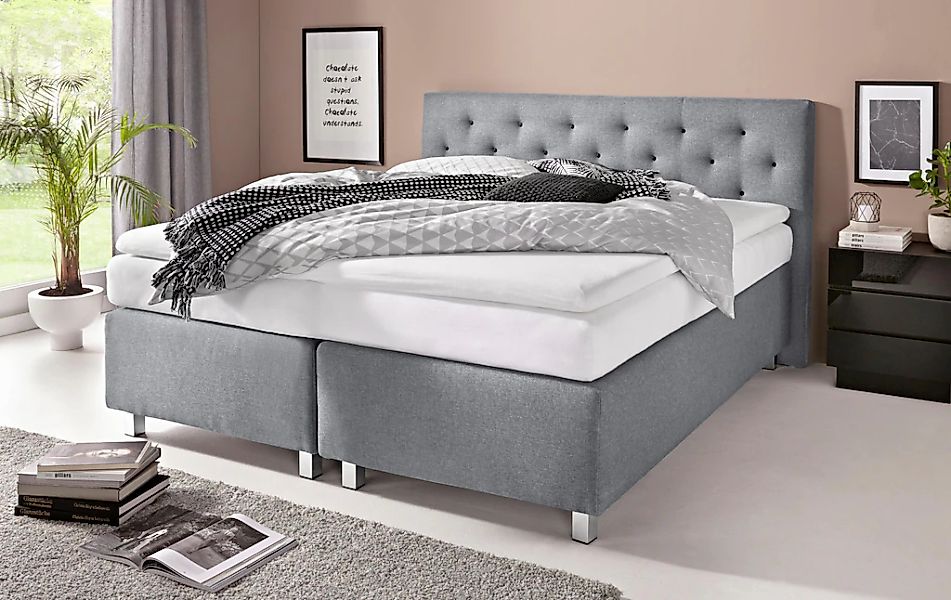 Westfalia Schlafkomfort Boxspringbett wahlweise mit Topper günstig online kaufen