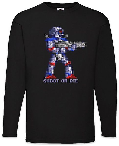 Urban Backwoods Langarmshirt Shoot Or Die Langarm T-Shirt Turrican Game Spr günstig online kaufen