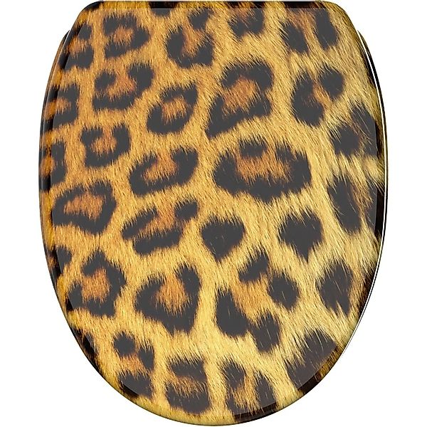 SANILO WC Sitz mit Absenkautomatik Top Fix Leopardenfell günstig online kaufen