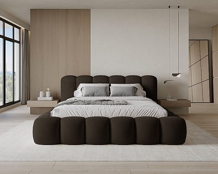 Chilly Möbel Polsterbett Stone Samt Stoff 180x200 cm mit Stauraum Velluto 0 günstig online kaufen