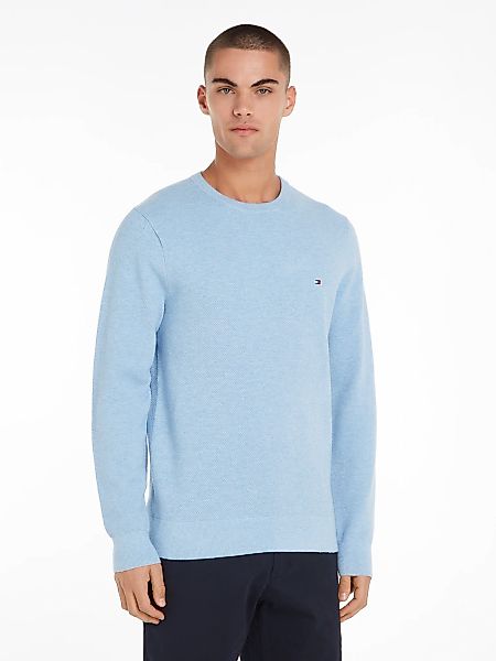 Tommy Hilfiger Rundhalspullover "ESSENTIAL STRUCTURE CREW NECK", mit feiner günstig online kaufen