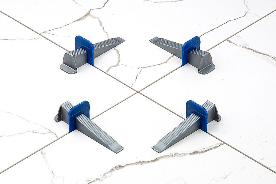 HexPro Nivelliersystem Zuglaschen 1mm inkl. Fliesenkeile günstig online kaufen