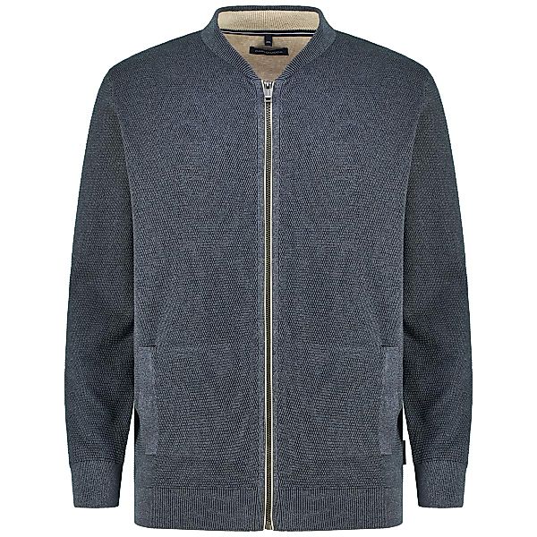 CASA MODA Strickjacke aus Baumwolle Farbe dunkelblau Größe: 4XL günstig online kaufen