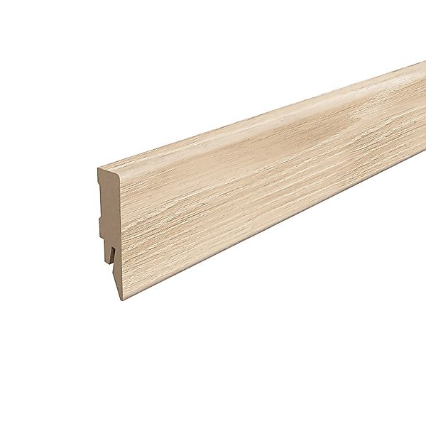 Egger Sockelleiste L717 Kubisch für Fußboden Newport 6 cm Eiche Creme günstig online kaufen