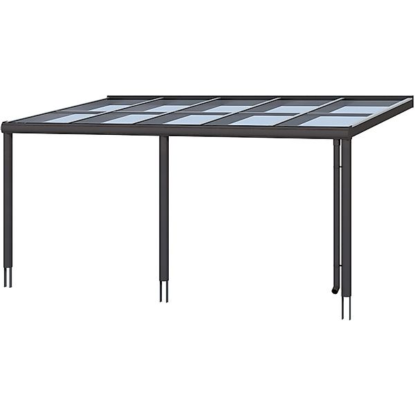 Skan Holz Terrassenüberdachung Monza 541 x 307 cm Aluminium Anthrazit günstig online kaufen