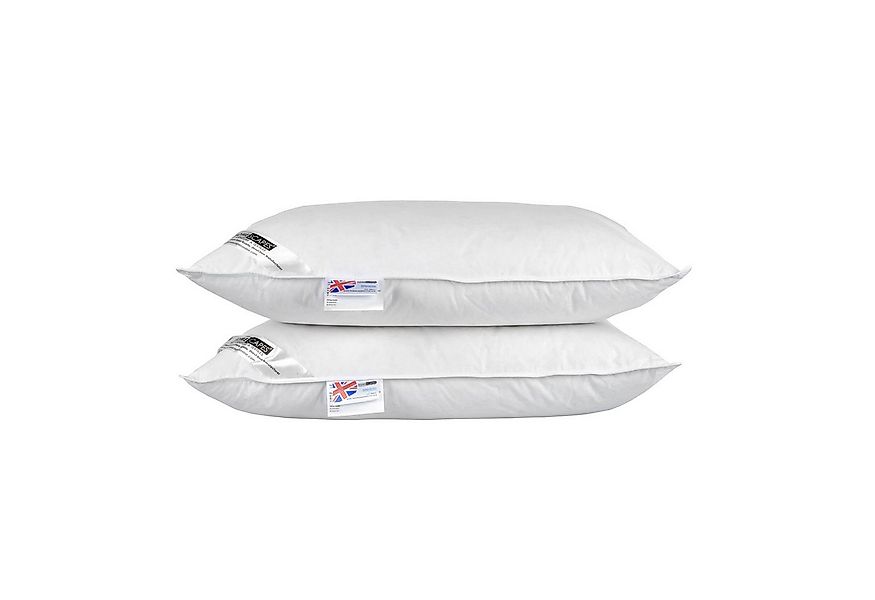 Homescapes Federkissen 2 Kopfkissen 48 x 74 cm im Set, Feder- und Daunenkis günstig online kaufen