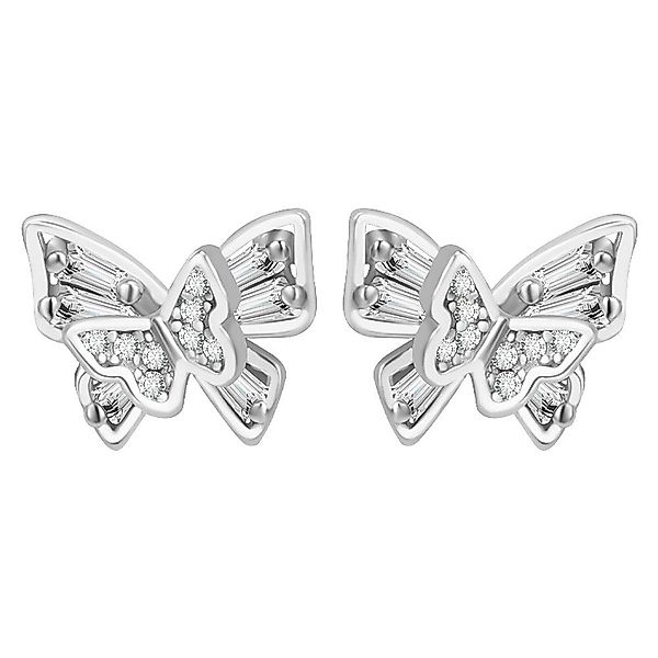Color Design Paar Ohrstecker Schmetterling Ohrringe günstig online kaufen