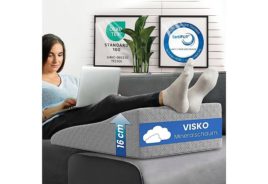 ELONEO Lagerungskissen für Beine, Venenkissen, Funktionskissen, abnehmbarer günstig online kaufen