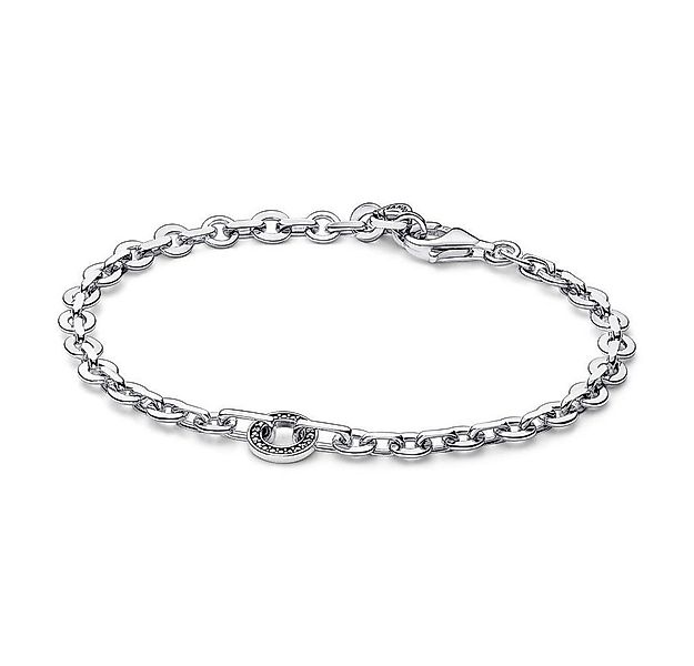 Pandora Silberarmband 925 Silber Damenarmband mit Zirkonia, Signature von P günstig online kaufen