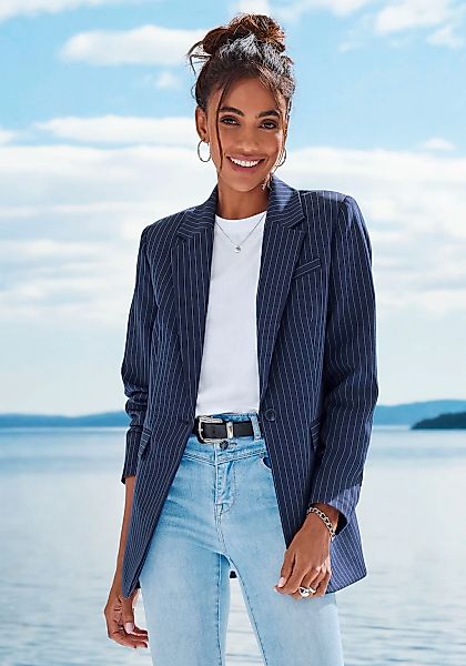 LASCANA Jackenblazer, mit Nadelstreifen günstig online kaufen