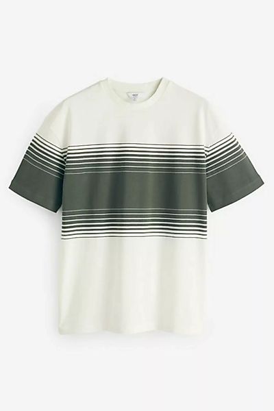Next T-Shirt Elegantes T-Shirt mit Farbblock-Design (1-tlg) günstig online kaufen