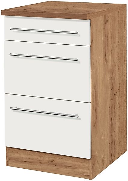 KOCHSTATION Unterschrank "KS-Wien", Breite 50 cm, mit 1 Schubkasten und 2 A günstig online kaufen