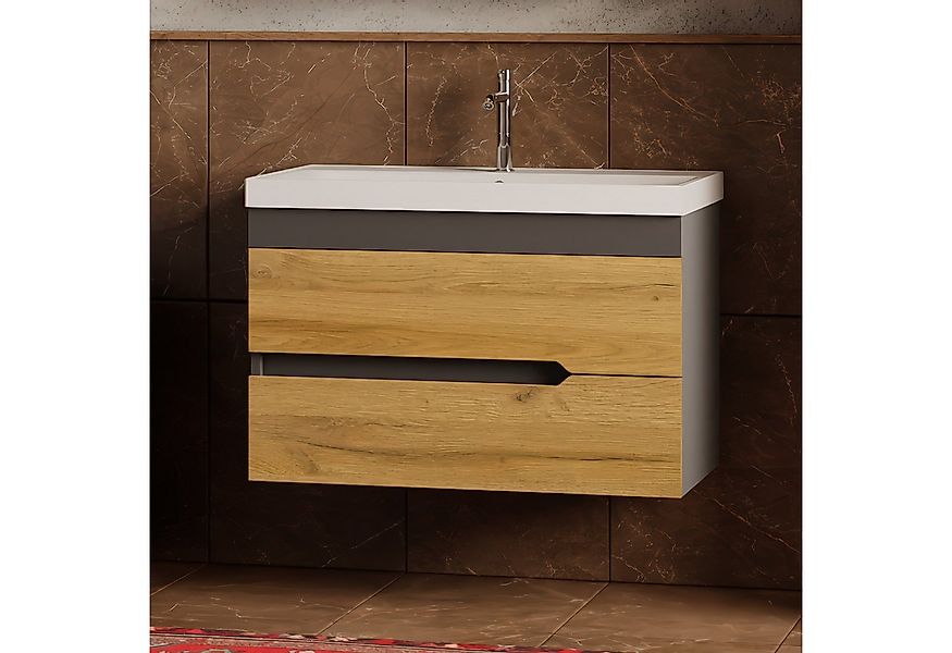 Karen Waschtisch-Set Waschtisch mit Unterschrank Marmara, (3-St., Unterschr günstig online kaufen