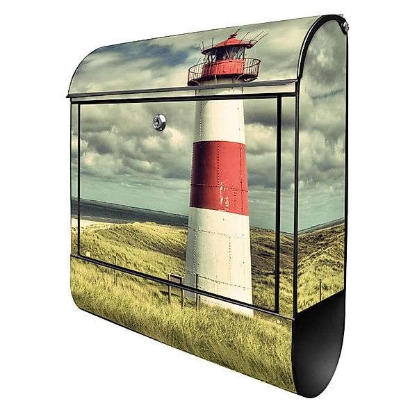 Banjado Design Briefkasten Schwarz Pulverbeschichtet 39x47x14cm 2 Schlüssel günstig online kaufen