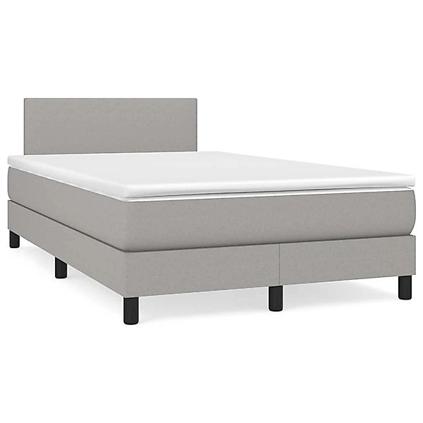 vidaXL Boxspringbett mit Matratze Taupe 120x200 cm Stoff1397357 günstig online kaufen