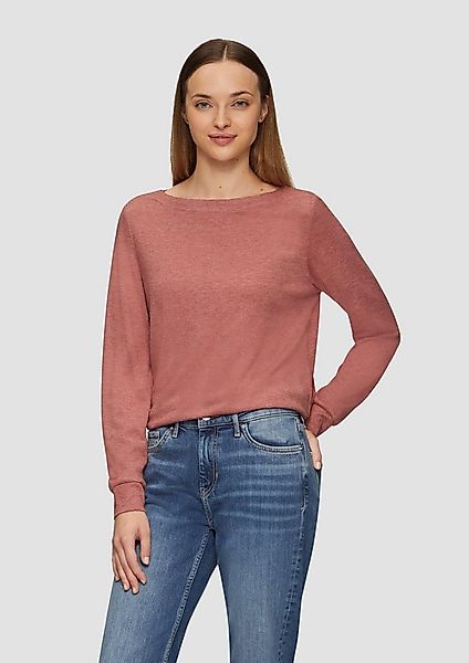 s.Oliver Langarmshirt T-Shirt Weiches Longsleeve aus Jerseystrick günstig online kaufen