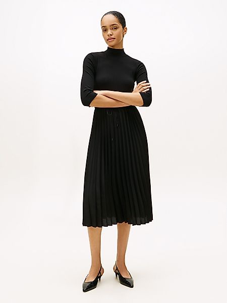 Tommy Hilfiger A-Linien-Kleid SLIM 5X2 RIB günstig online kaufen