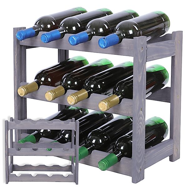 Modo24 Weinregal Flaschenregal Holzregal Flaschenständer Varianten günstig online kaufen