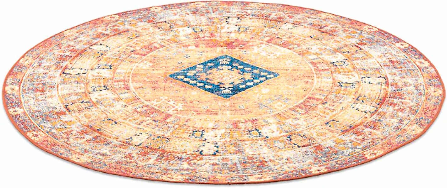 TOM TAILOR HOME Teppich »Funky Outdoor Orient Two«, rund, 5 mm Höhe, Flachg günstig online kaufen