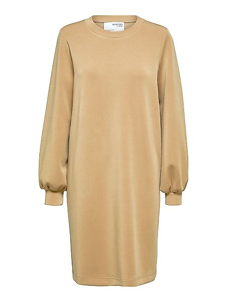 SELECTED Langarm- Kleid Damen Beige günstig online kaufen