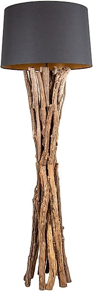 Levandeo® Stehlampe, Stehlampe 150cm Holz Natur günstig online kaufen