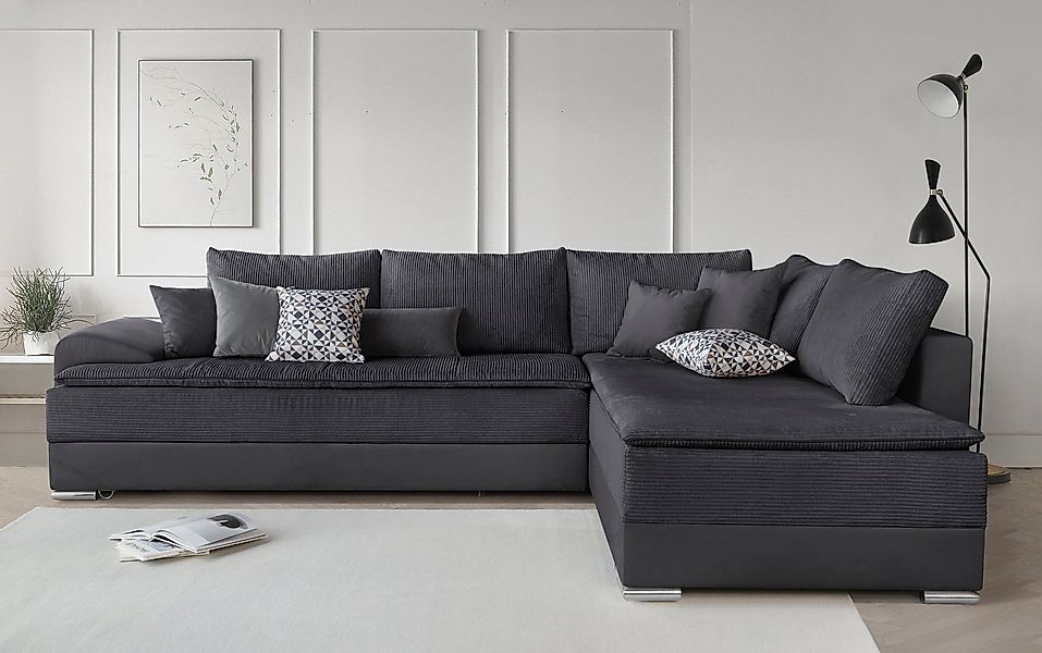 INOSIGN Ecksofa "Night & Day L-Form, B: 324 cm" mit Bettfunktion, Bettkaste günstig online kaufen