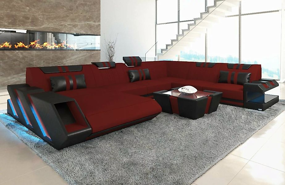 Sofa Dreams Wohnlandschaft Polster Sofa Stoff Couch Apollonia XXL U Form St günstig online kaufen