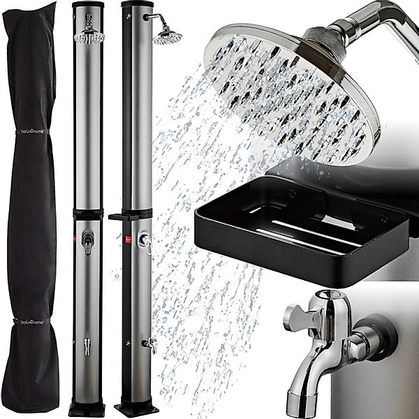 holz4home® Solardusche Gartendusche Aussendusche mit Warmwasser günstig online kaufen
