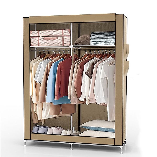 Intirilife Kleiderschrank (Faltschrank 108x170x45 cm in günstig online kaufen